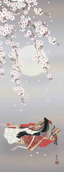 桃の節句　掛け軸